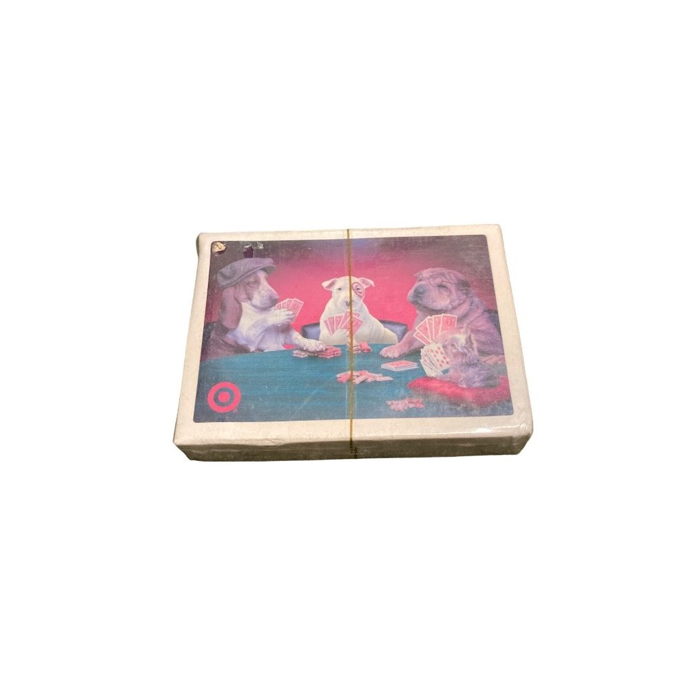 Target dog poker playing cards